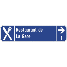 Signalisation des services commerciaux