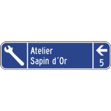 Signalisation des services commerciaux