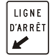 Ligne d'arrêt (à installer à droite)