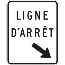 Ligne d'arrêt (à installer à gauche)