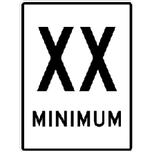 Limite de vitesse: minimum 60 km/h