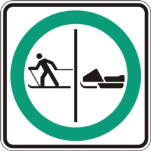 Trajet obligatoire séparé pour motoneigistes et skieurs de fond