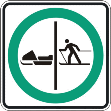 Trajet obligatoire séparé pour motoneigistes et skieurs de fond