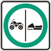 Trajet obligatoire séparé pour motoneigistes et quads