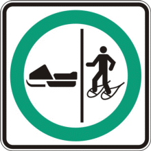 Trajet obligatoire séparé pour motoneigistes et raquetteurs
