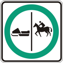 Trajet obligatoire séparé pour motoneigistes et cavaliers