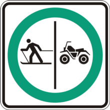Trajet obligatoire séparé pour quads et skieurs de fond