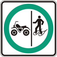 Trajet obligatoire séparé pour quads et raquetteurs