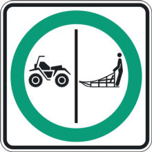 Trajet obligatoire séparé pour quads et traîneaux à chiens