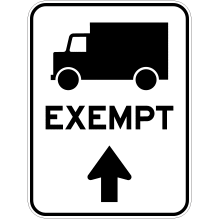 Exemption de véhicules lourds à une traverse