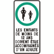 Obligation de circuler avec un adulte