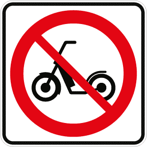 Accès interdit aux trottinettes électriques