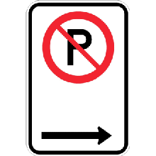 Stationnement réglementé à droite