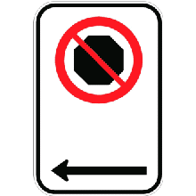 Arrêt interdit à gauche