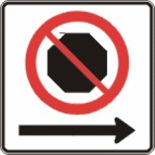 Arrêt interdit vers la droite