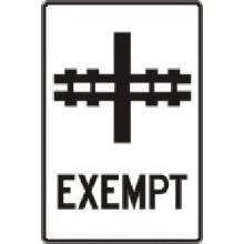 Exemption d'arrêt à un passsage à niveau