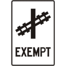 Exemption d'arrêt à un passage à niveau