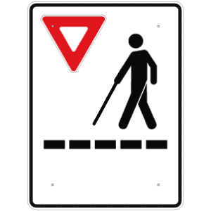 Passage pour personnes atteintes de déficience visuelle