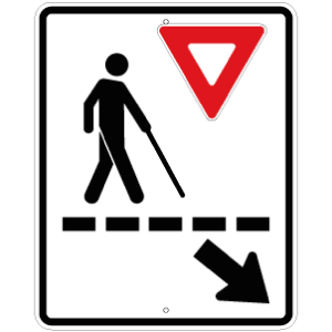 Passage pour personnes atteintes de déficience visuelle