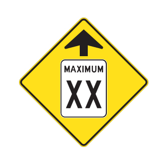 Signal avancé de limite de vitesse