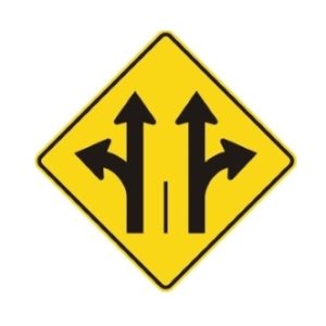 Signal avancé de direction des voies