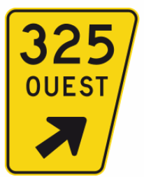 Confirmation de sortie avec point cardinal