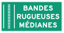 Bandes rugueuses médianes