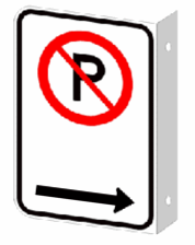 Stationnement réglementé à droite Recto-Verso