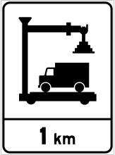 Postes et aires de contrôle routier, x km