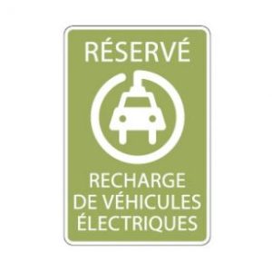 Réservé recharge de véhicules électriques