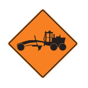 Travaux avec niveleuse