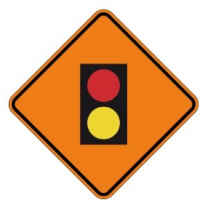 Signal avancé de la barrière pour signaleur routier