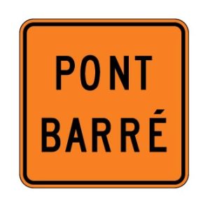 Pont temporairement fermé à la circulation