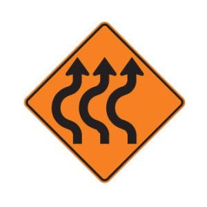 Déviation de 3 voies à gauche