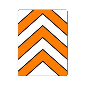 Balise à chevron, gauche/droite