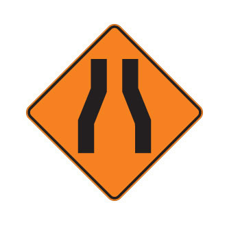 Chaussée rétrécie