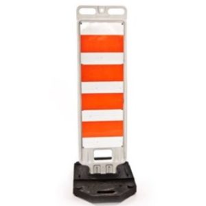 Balise plate empilable blanche sans pellicule